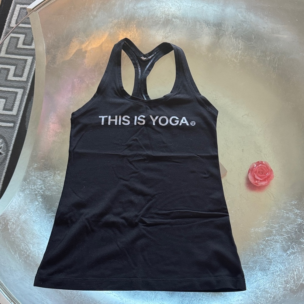 Lululemon black Racerback Yoga Tank Top size 8
